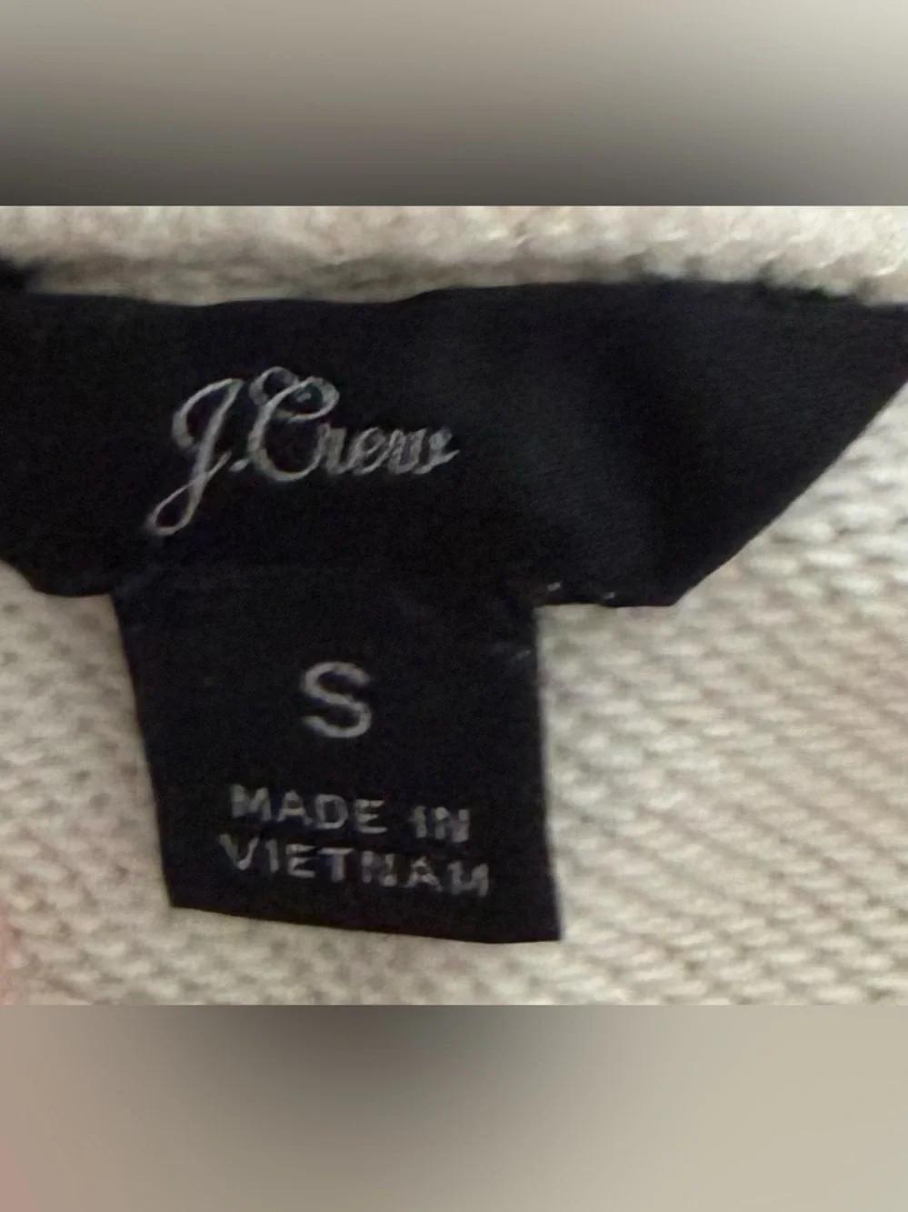 J.Crew Beauté Graphic Sweatshirt Cream Rose Gold Metallic